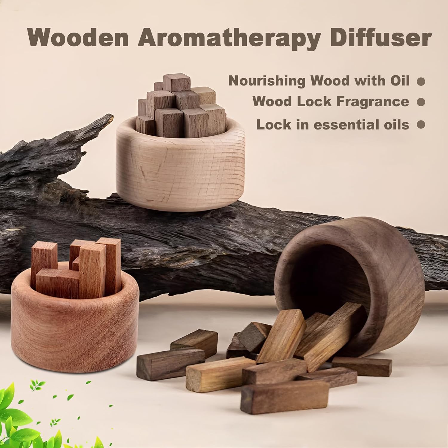 1/3pcs wooden essential oil di - Home Fragrance Set ulasan dan harga