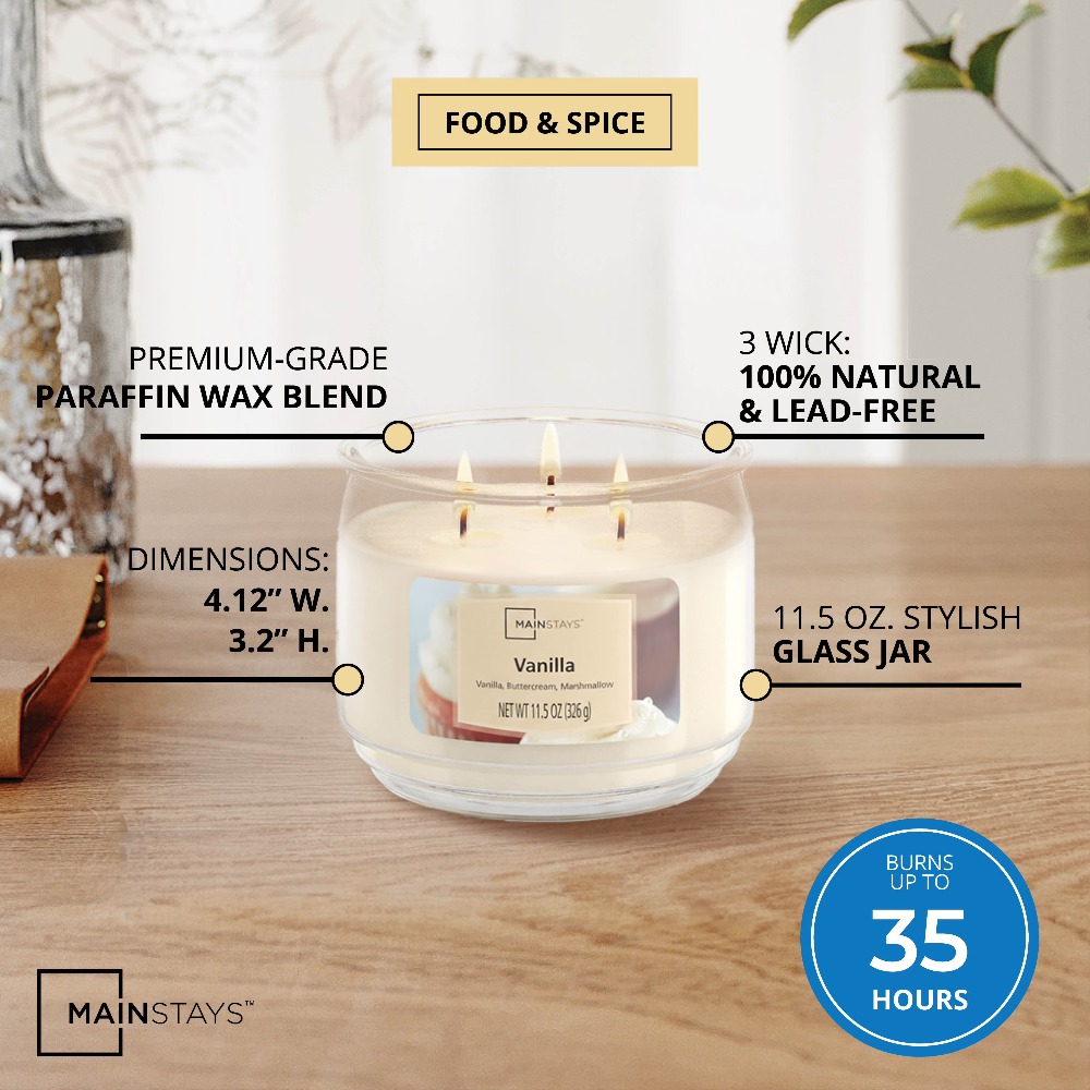 Vanilla Scented Glass Jar Cand - Home Fragrance Us ulasan dan harga