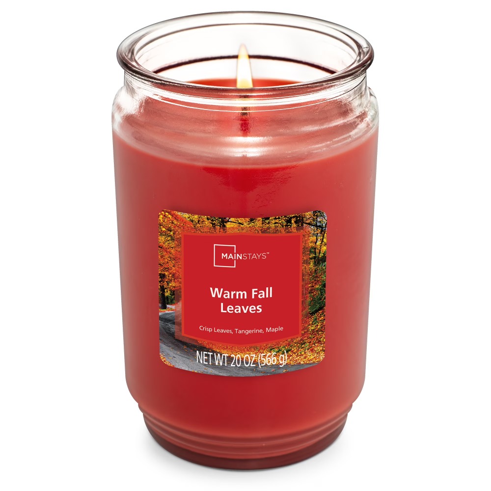 Warm Fall Leaves Scented Candl - Home Fragrance Us ulasan dan harga