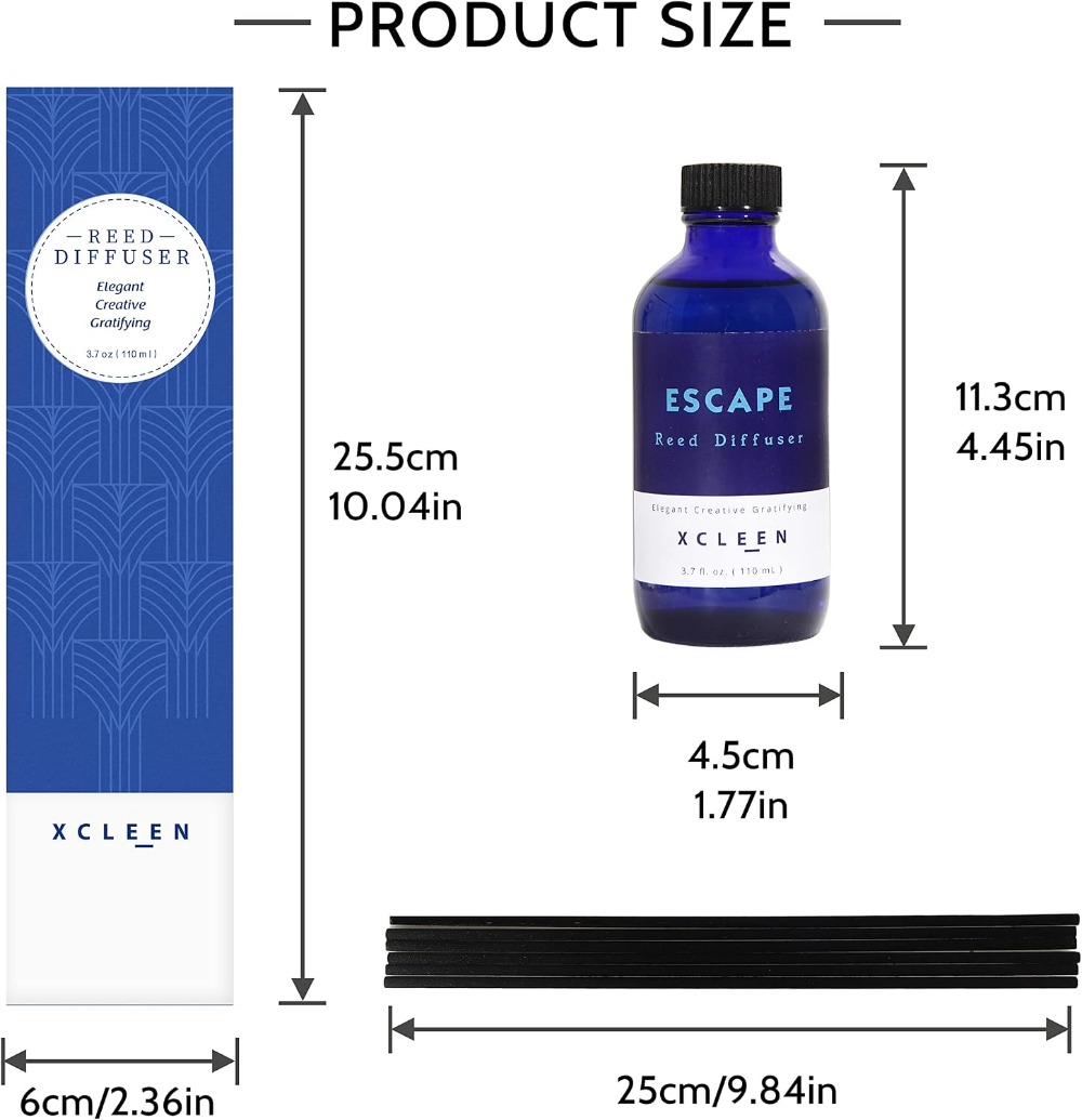 Reed Diffuser Set 3.7oz, 6 Sti - Home Fragrance Set ulasan dan harga