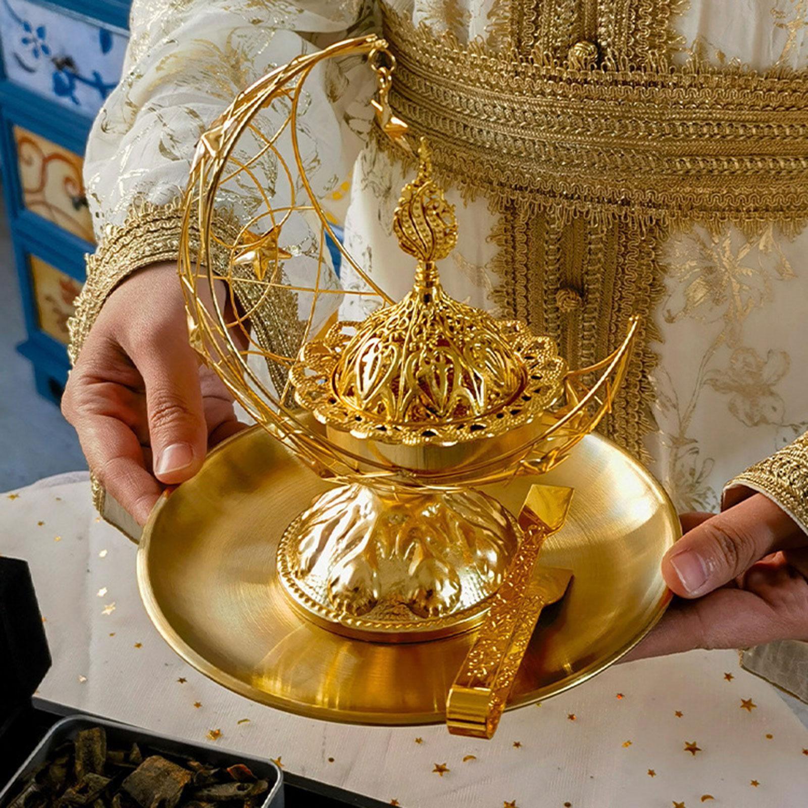 Golden Incense Burner Set with - Home Fragrance Set ulasan dan harga
