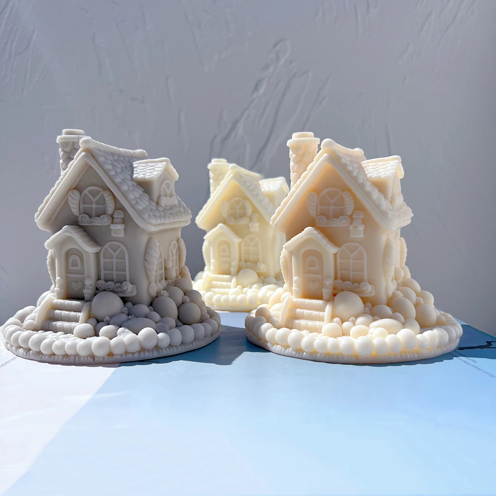Cute House Candle Silicone Mol - Home Fragrance Gingerbread ulasan dan harga