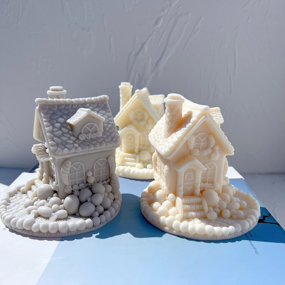 Cute House Candle Silicone Mol - Home Fragrance Gingerbread ulasan dan harga