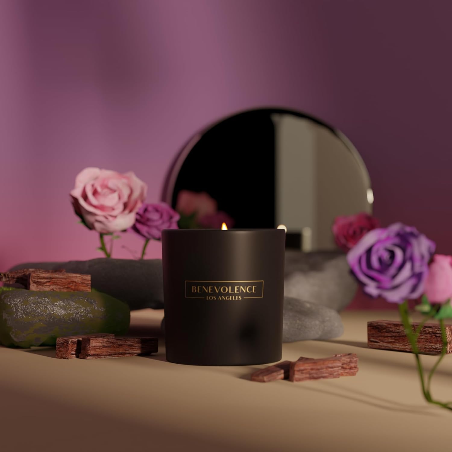 Clearance Candle Rose & Sandal - Home Fragrance Us ulasan dan harga