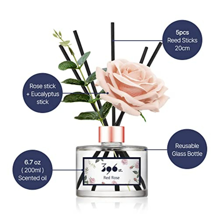 Rose Flower Reed Diffuser,,200 - Home Fragrance Set ulasan dan harga