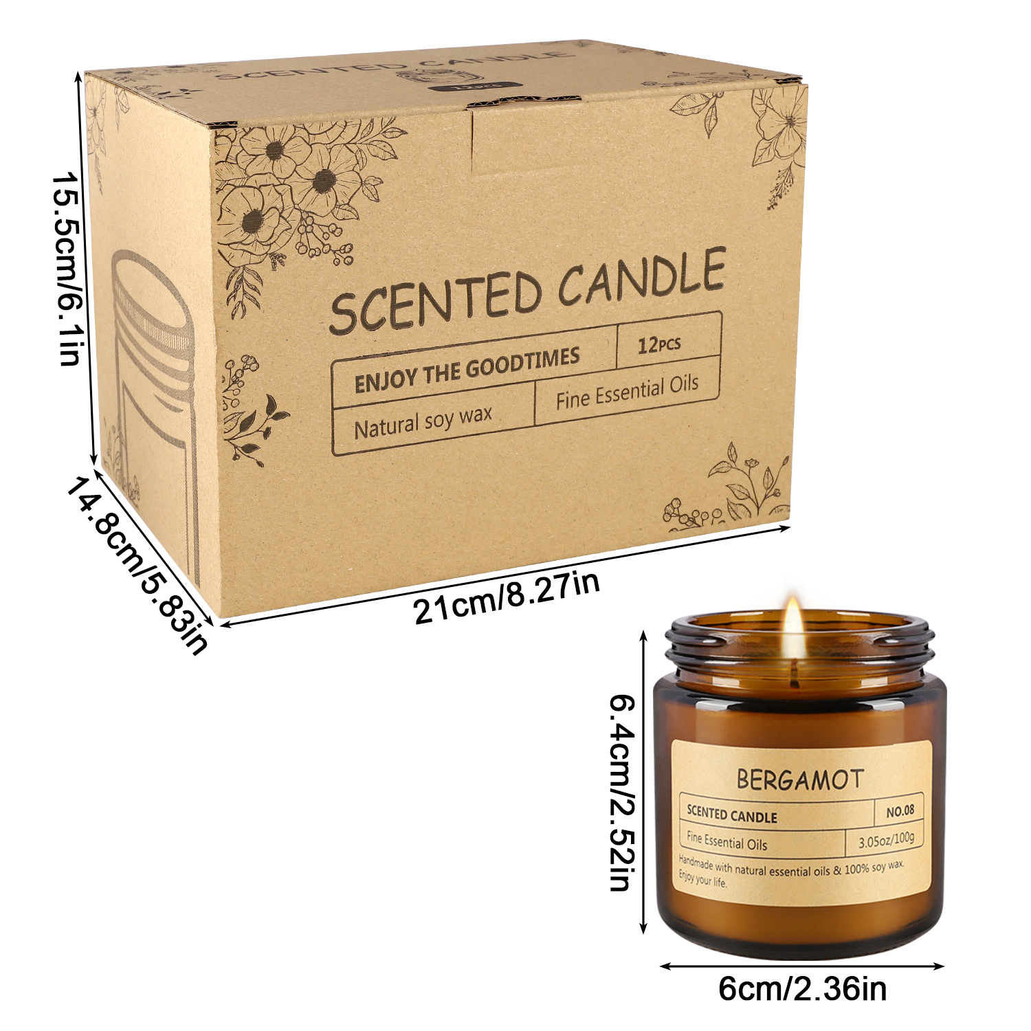 12 sachet scented candles with - Home Fragrance Us ulasan dan harga