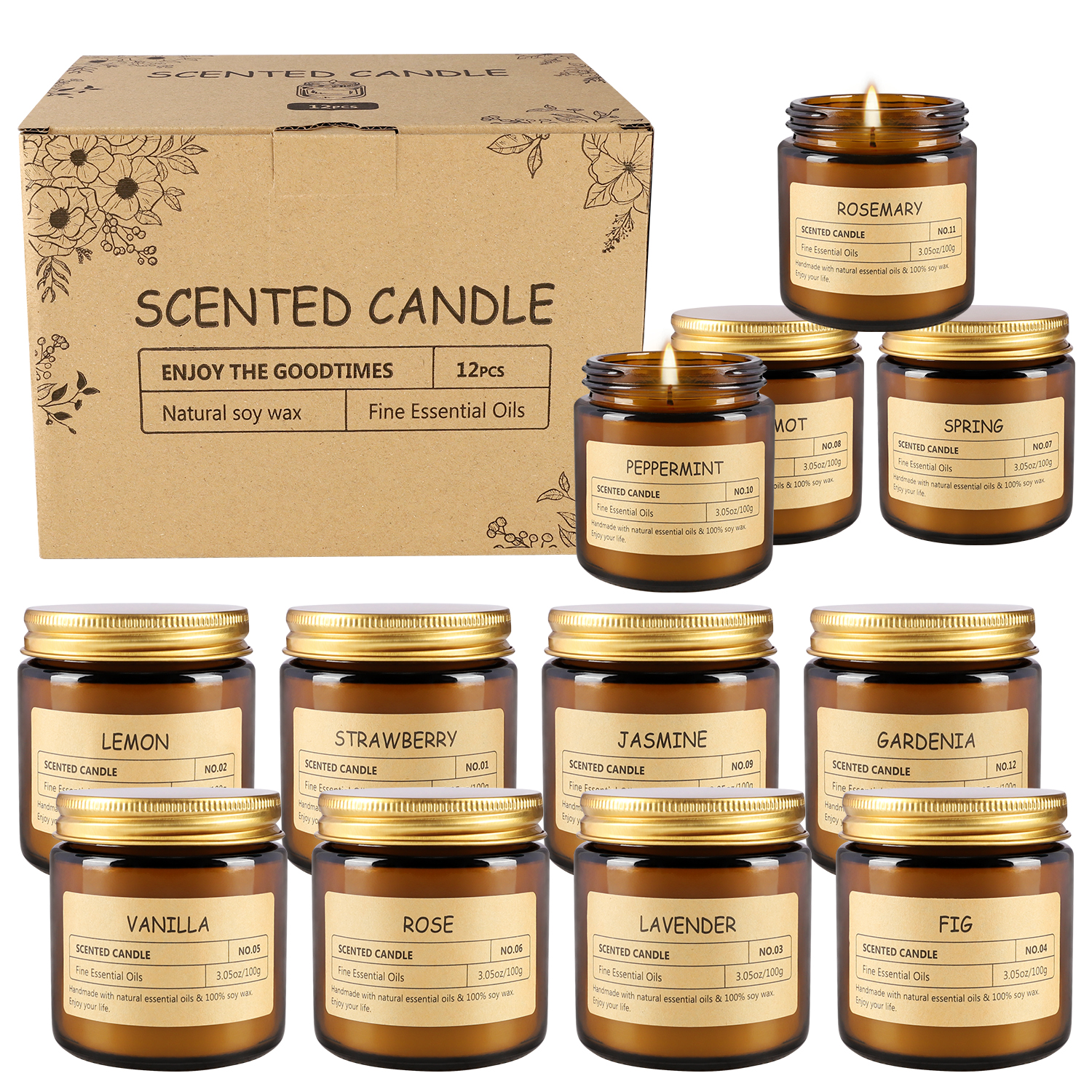 12 sachet scented candles with - Home Fragrance Us ulasan dan harga